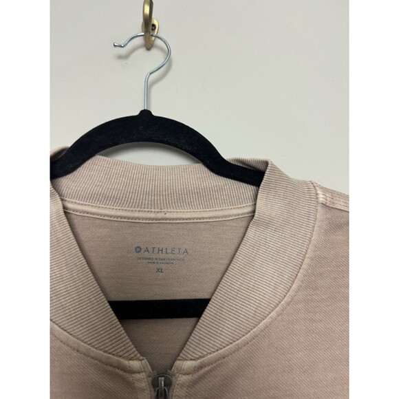 Athleta Womens Farallon Semi Fitted Jacket Size XL Brown Full Zip Lightweight - Picture 4 of 5